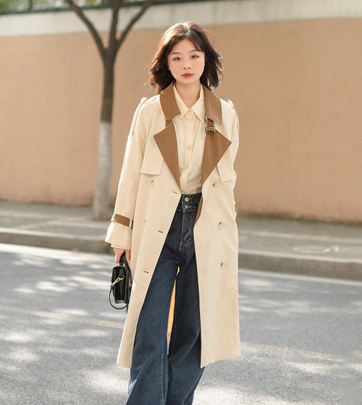Chic Drapey Midi Coat Elegance