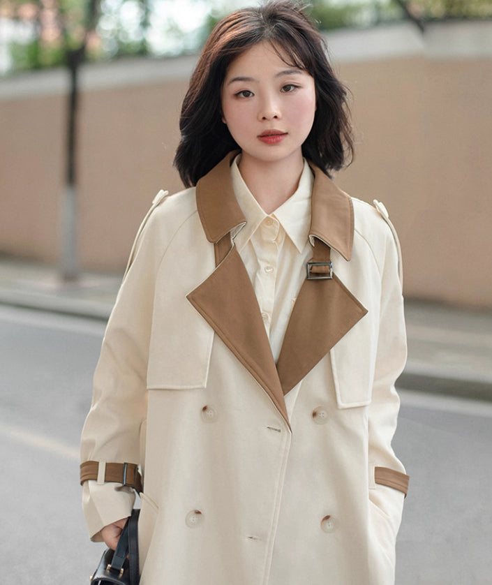 Chic Drapey Midi Coat Elegance